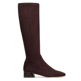 DOLORES KNEE-HIGH | Donald Pliner Women Shoes Dark Brown Suede