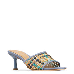 RIKKI | Donald Pliner Women Shoes Navy Multi Raffia