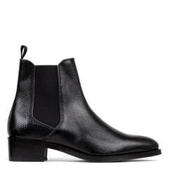 ASHFORD | Donald Pliner Men Shoes Black Lizard Print Leather