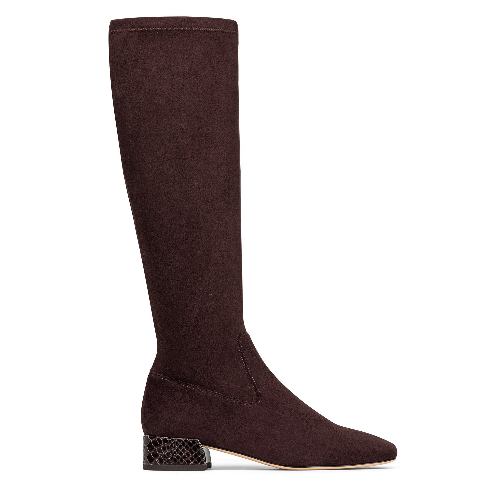 DOLORES KNEE-HIGH | Donald Pliner Women Shoes Dark Brown Suede