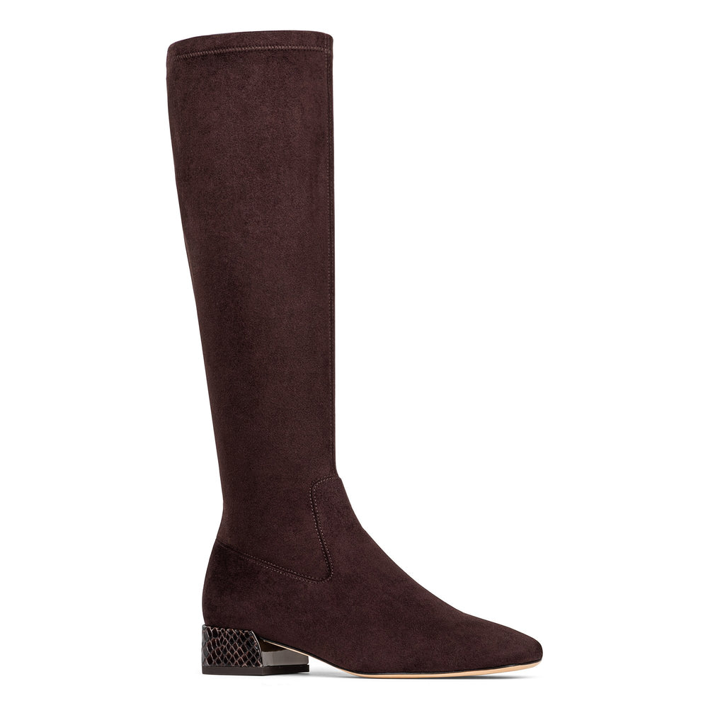 DOLORES KNEE-HIGH | Donald Pliner Women Shoes Dark Brown Suede