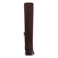 DOLORES KNEE-HIGH | Donald Pliner Women Shoes Dark Brown Suede