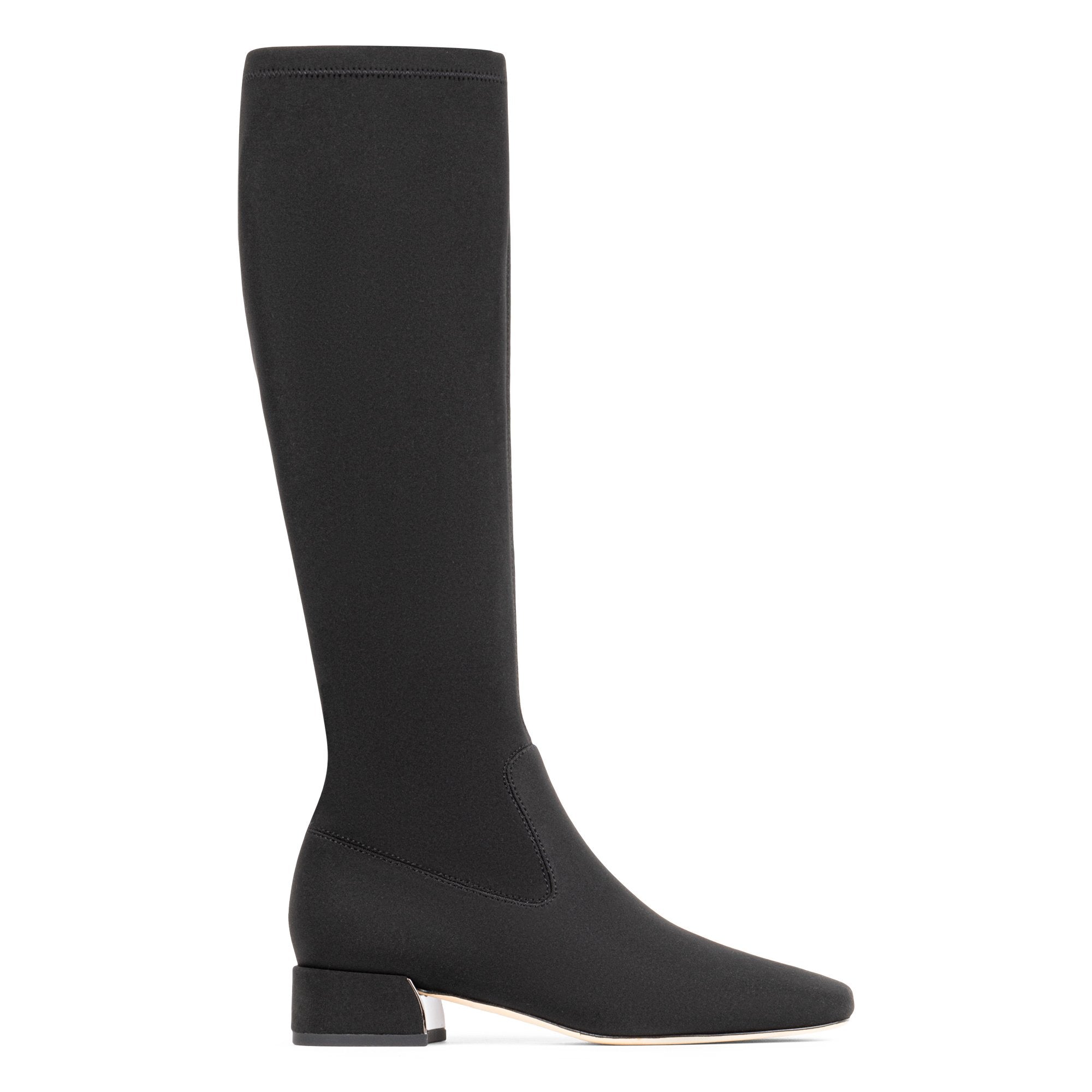 DOLORES KNEE-HIGH | Donald Pliner Women Shoes Black Crepe