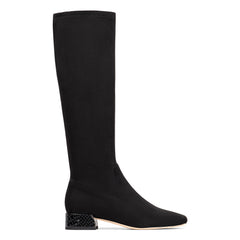 DOLORES KNEE-HIGH | Donald Pliner Women Shoes Black Suede
