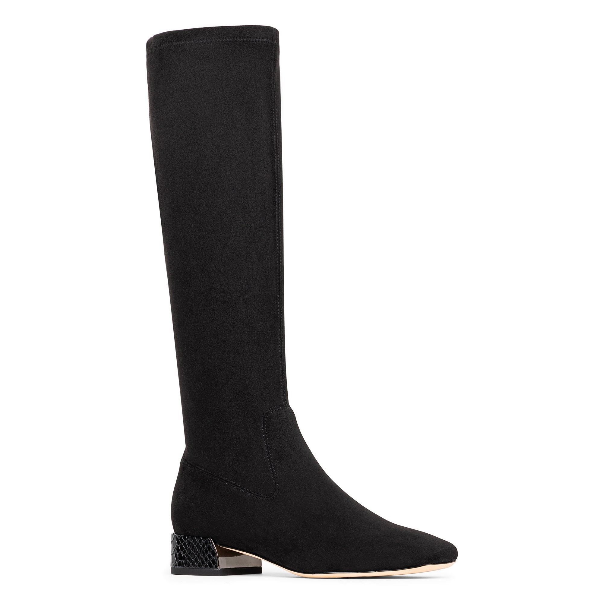 DOLORES KNEE-HIGH | Donald Pliner Women Shoes Black Suede