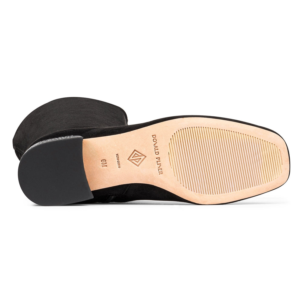 DOLORES KNEE-HIGH | Donald Pliner Women Shoes Black Suede