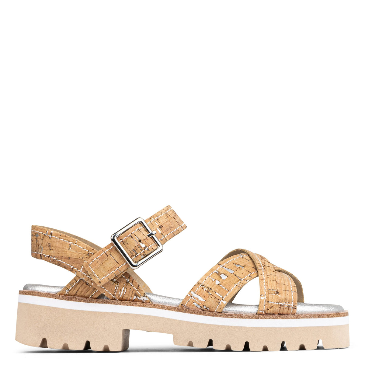 PYPER | Donald Pliner Women Shoes Natural Silver Cork