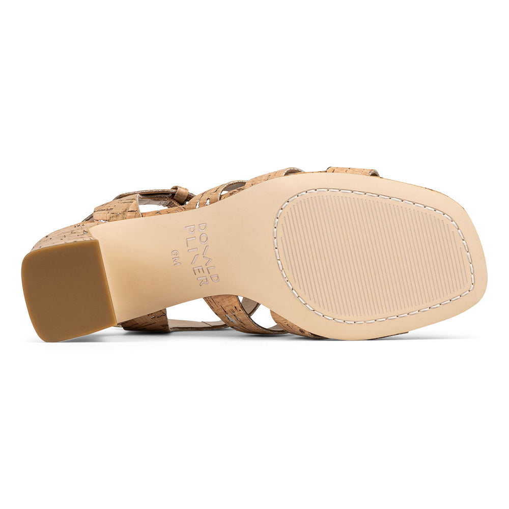 DASHIRA | Donald Pliner Women Shoes Natural Silver Cork