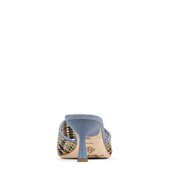 RIKKI | Donald Pliner Women Shoes Navy Multi Raffia