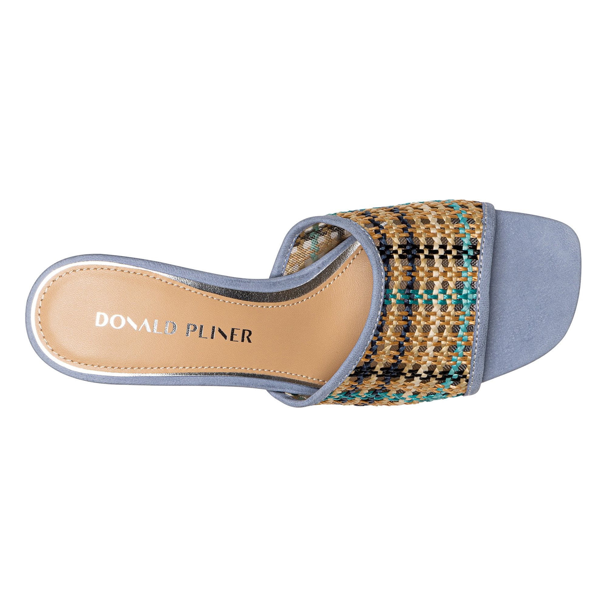 RIKKI | Donald Pliner Women Shoes Navy Multi Raffia