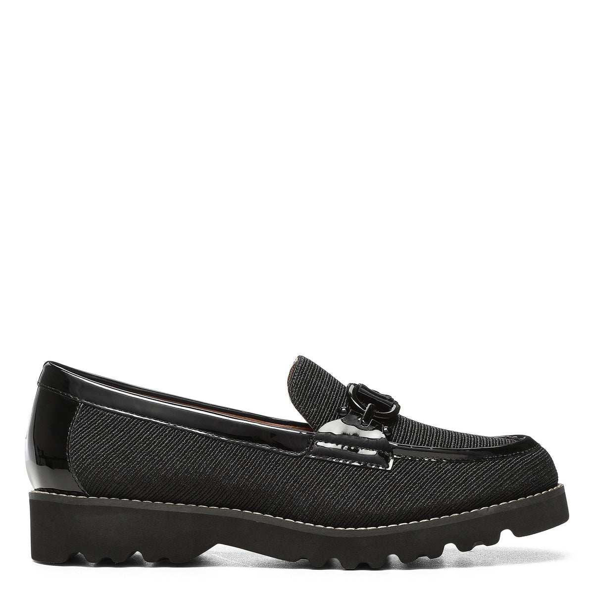LOAFER W LUG | Donald Pliner Women Shoes Black