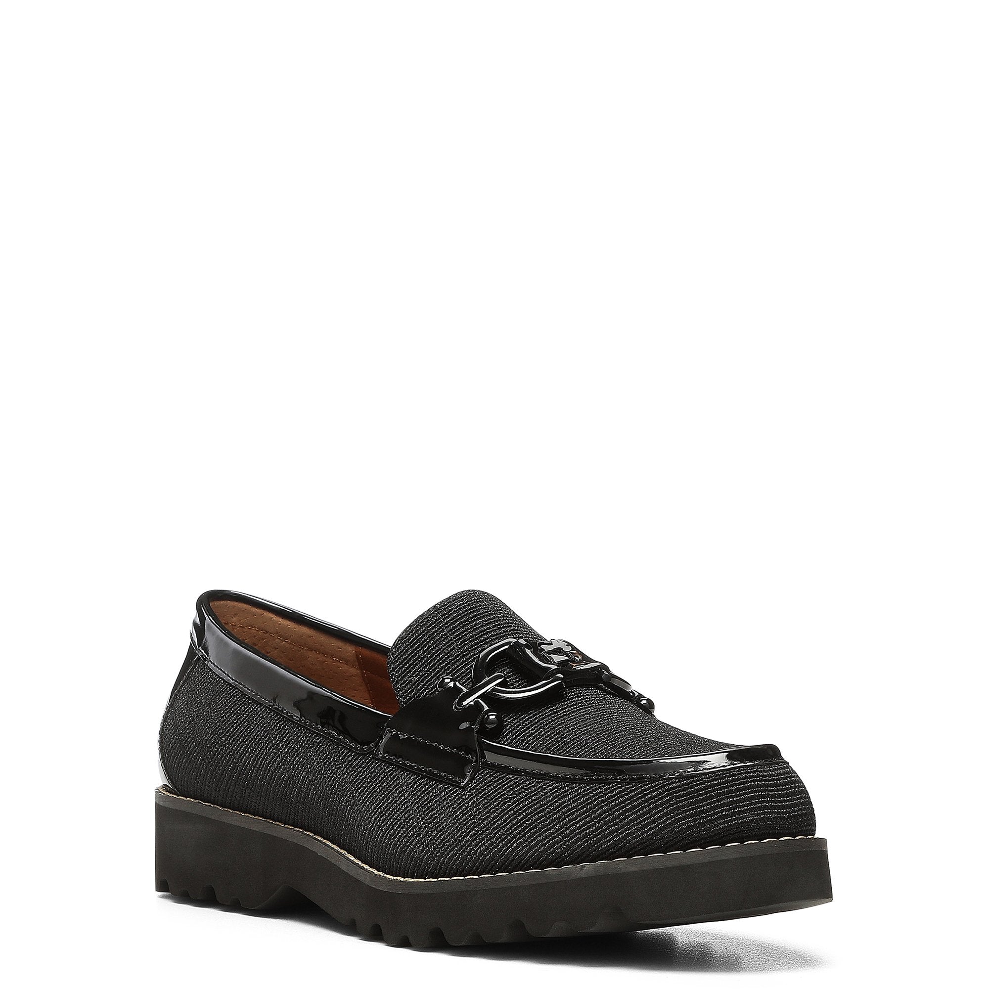 LOAFER W LUG | Donald Pliner Women Shoes Black
