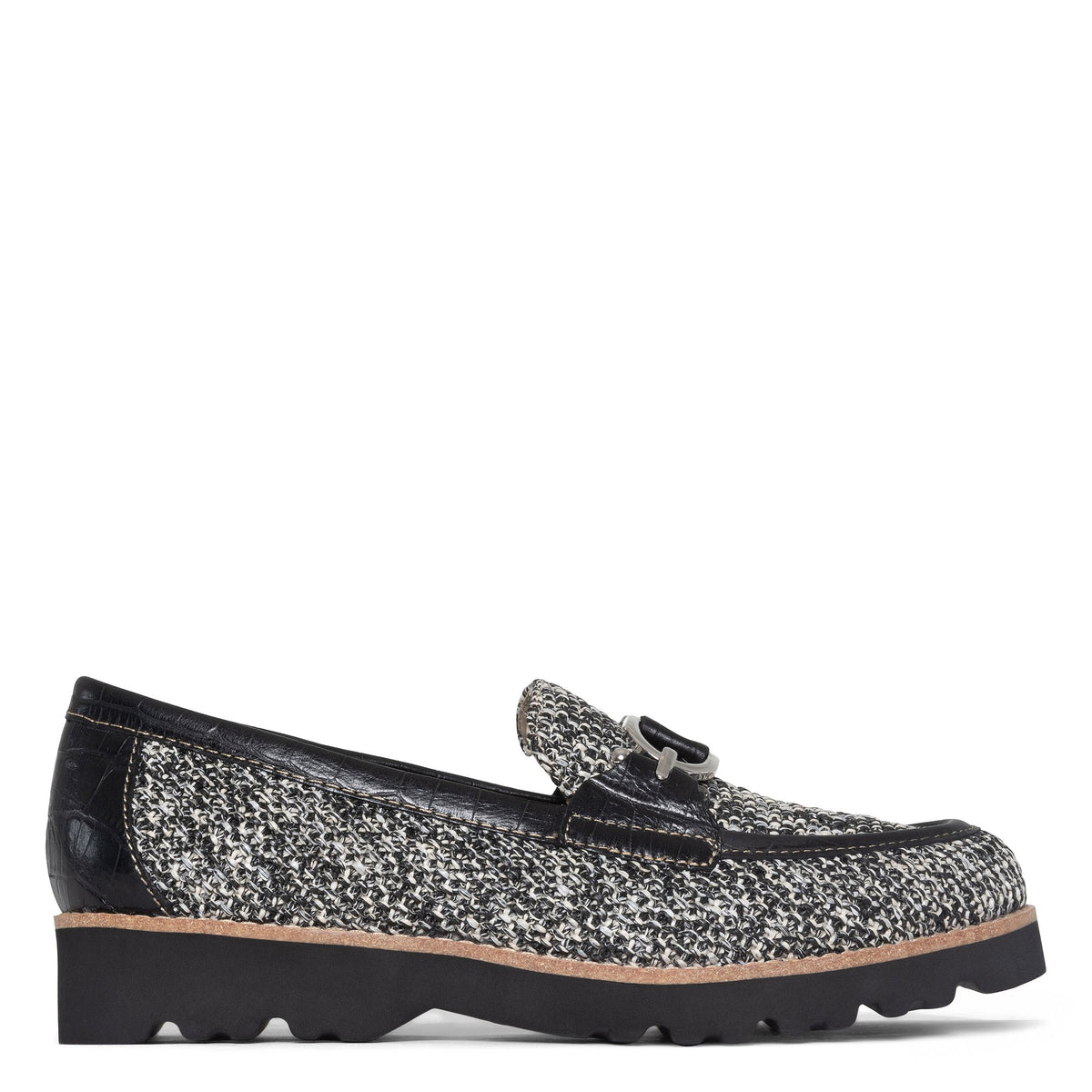 CLIO | Donald Pliner Women Shoes Black White Raffia