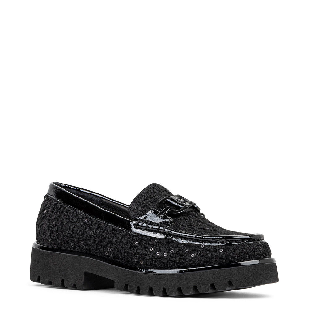 HELIO | Donald Pliner Women Shoes Black Bouclé
