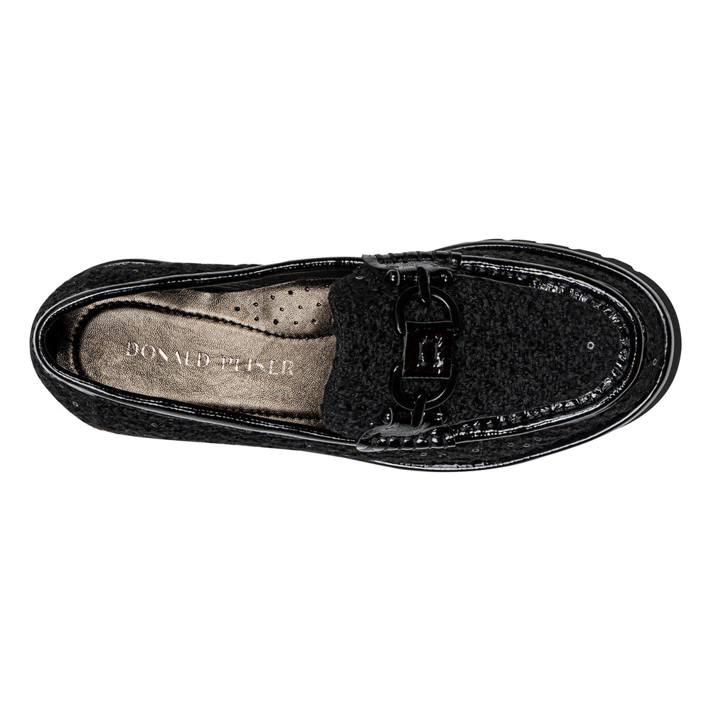 HELIO | Donald Pliner Women Shoes Black Bouclé