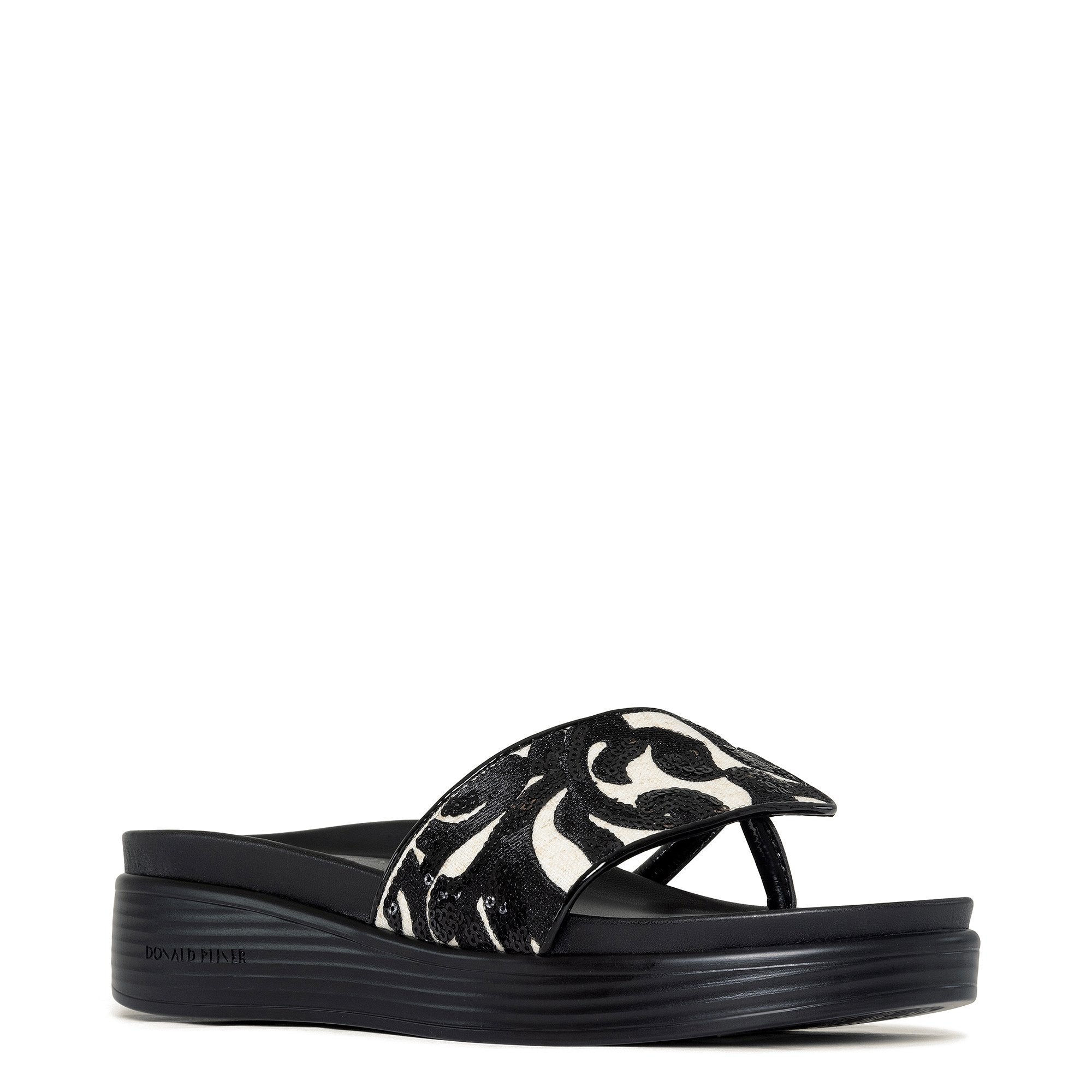 FIFI | Donald Pliner Women Shoes Natural Black Brocade