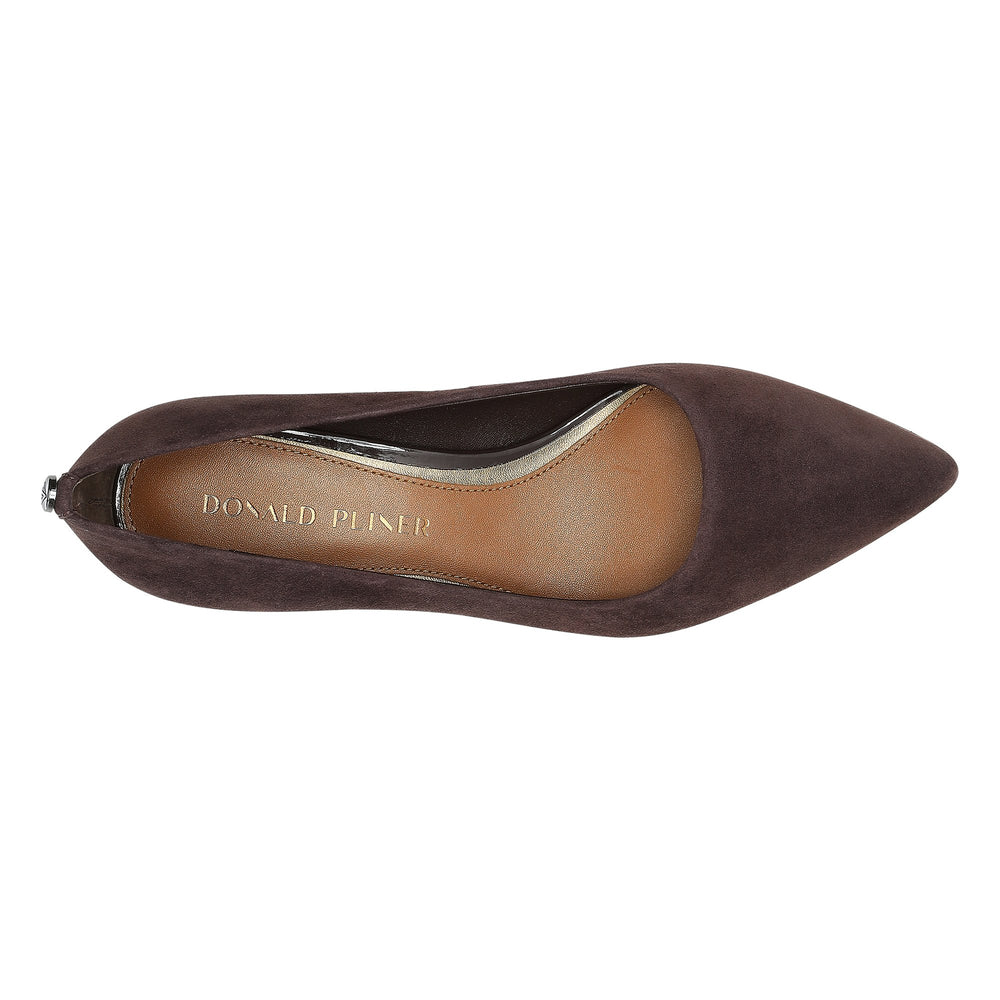 SUZETTE | Donald Pliner Women Shoes Dark Brown Suede