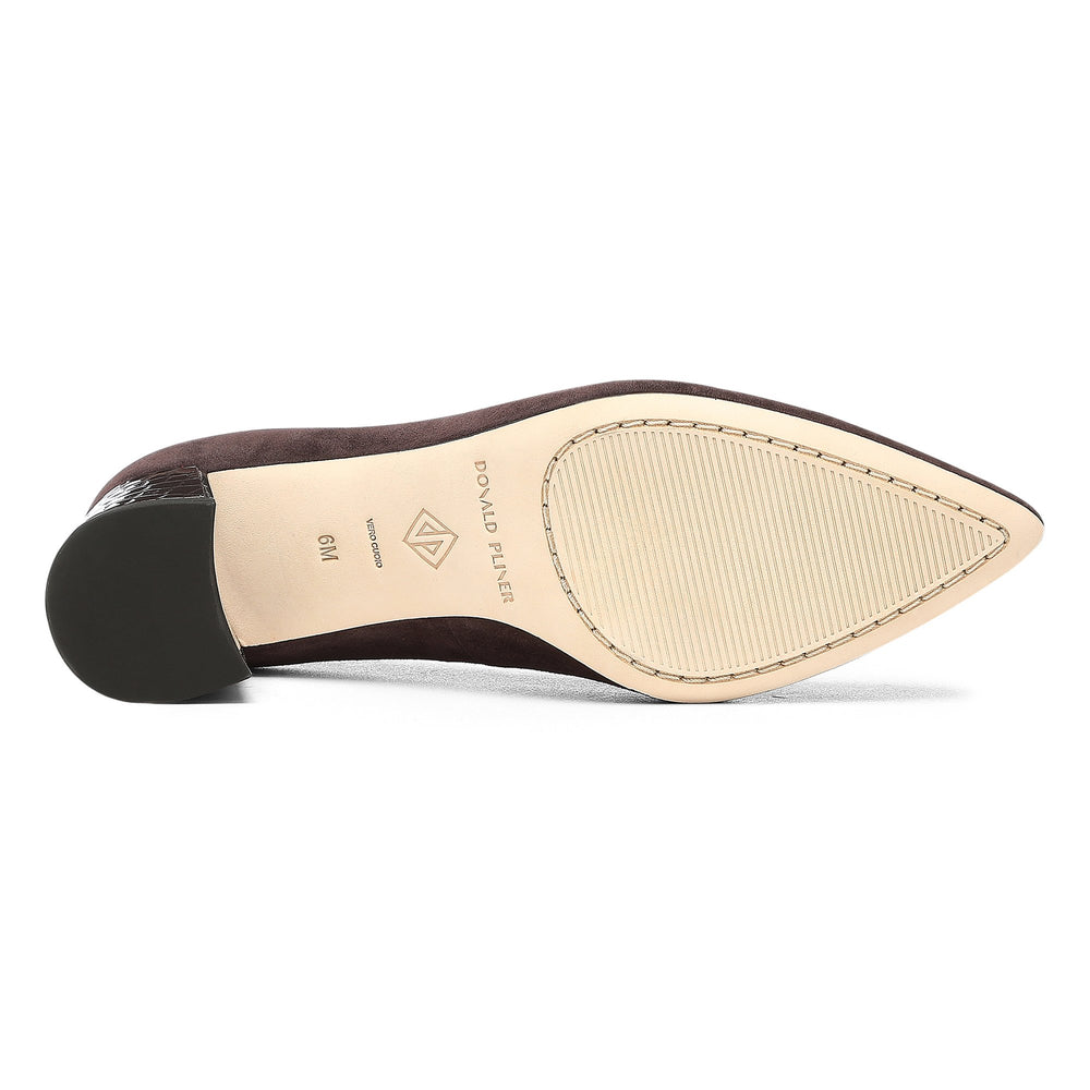 SUZETTE | Donald Pliner Women Shoes Dark Brown Suede