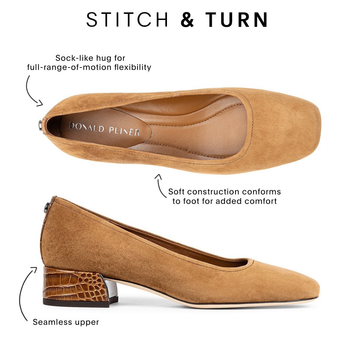 DREWW | Donald Pliner Women Shoes Camel Bouclé