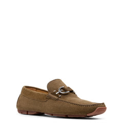DACIO DRIVER | Donald Pliner Men Shoes Olive Perf Suede