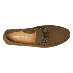 DACIO DRIVER | Donald Pliner Men Shoes Olive Perf Suede