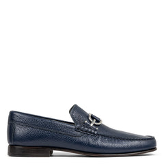 DACIO | Donald Pliner Men Shoes Indigo Pebbled Leather