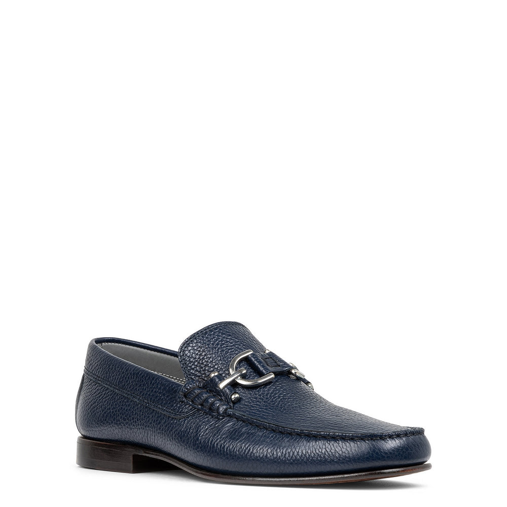 DACIO | Donald Pliner Men Shoes Indigo Pebbled Leather
