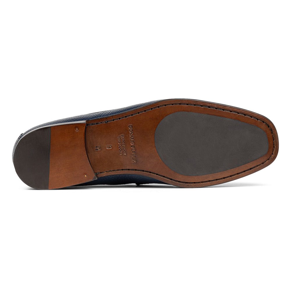 DACIO | Donald Pliner Men Shoes Indigo Pebbled Leather