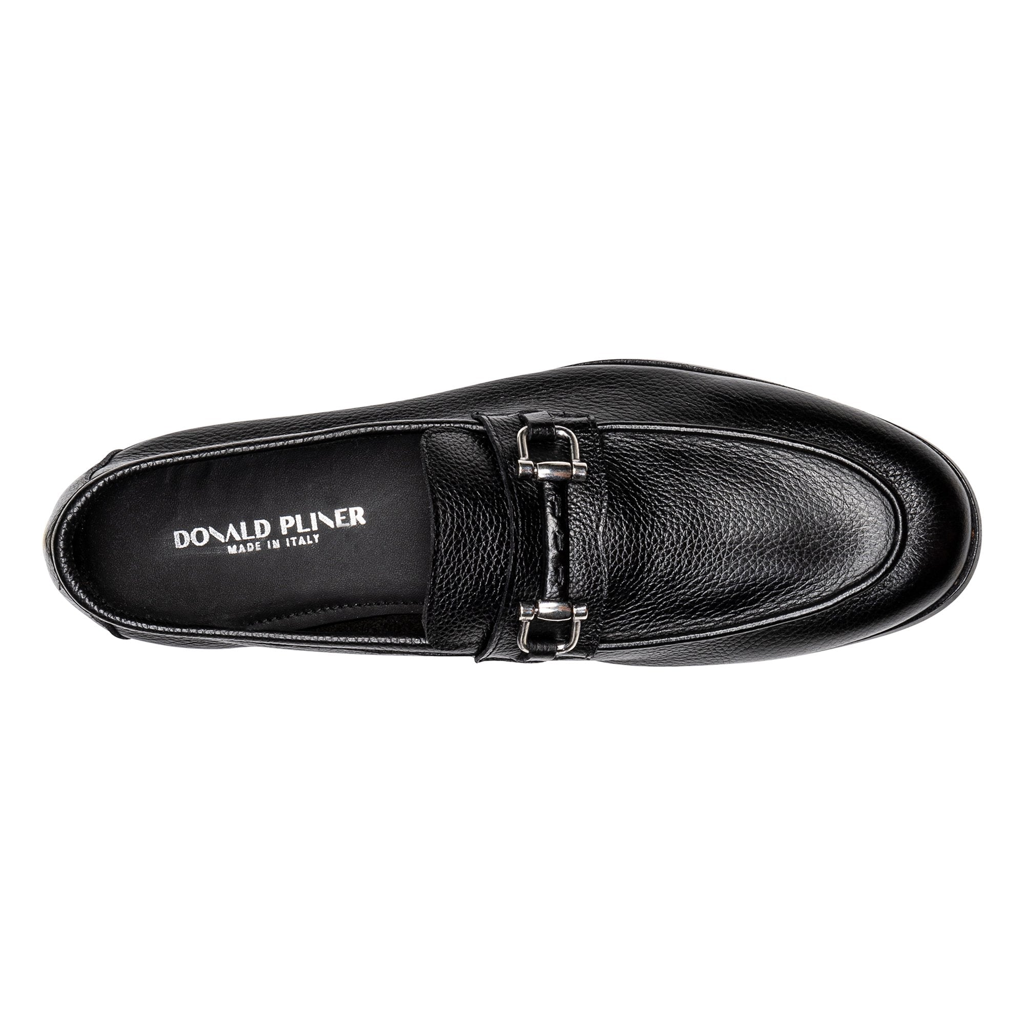SLADE | Donald Pliner Men Shoes Black Tumbled Leather