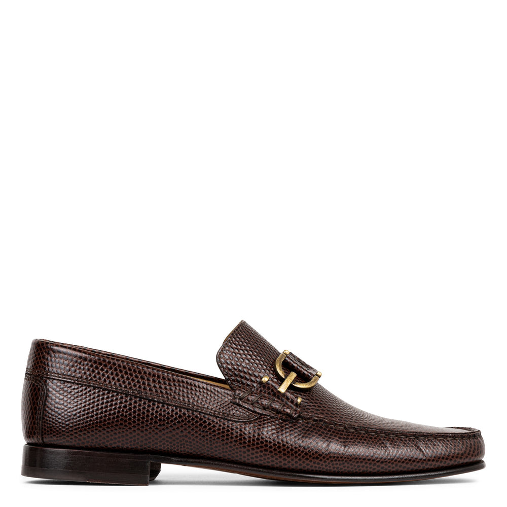 DACIO | Donald Pliner Men Shoes Dark Brown Lizard Print