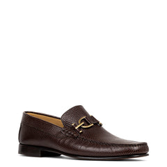 DACIO | Donald Pliner Men Shoes Dark Brown Lizard Print