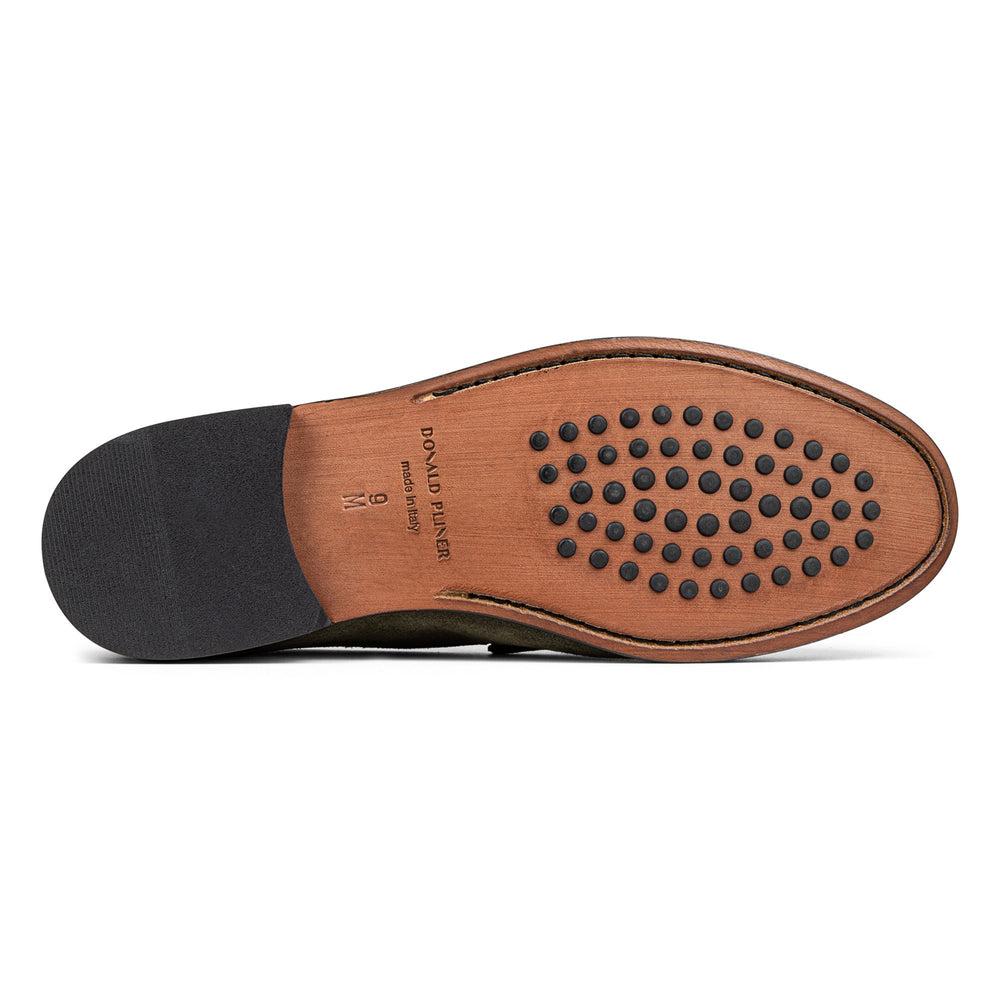 EVANSTON | Donald Pliner Men Shoes Military Green Suede