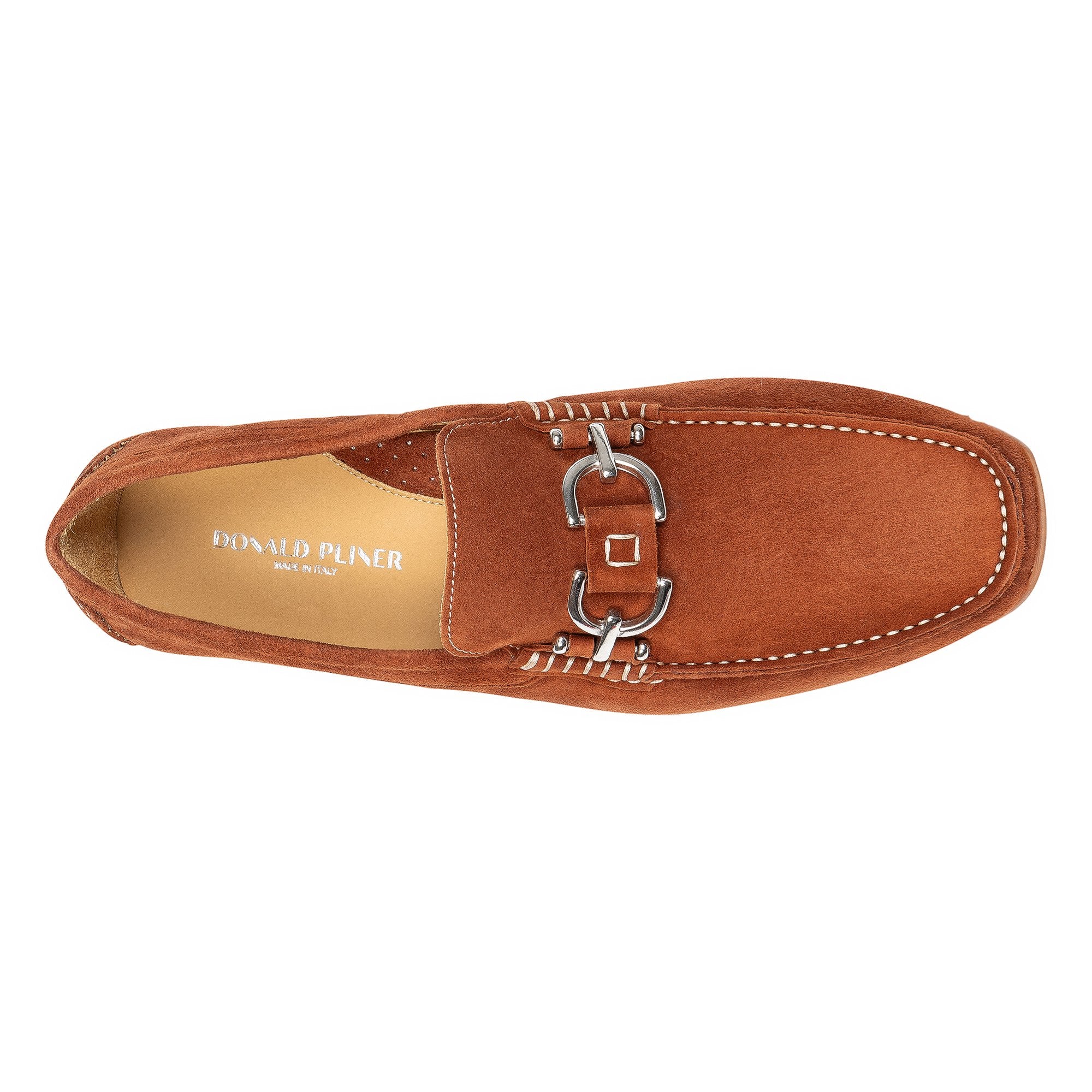DACIO DRIVER | Donald Pliner Men Shoes Cognac Suede