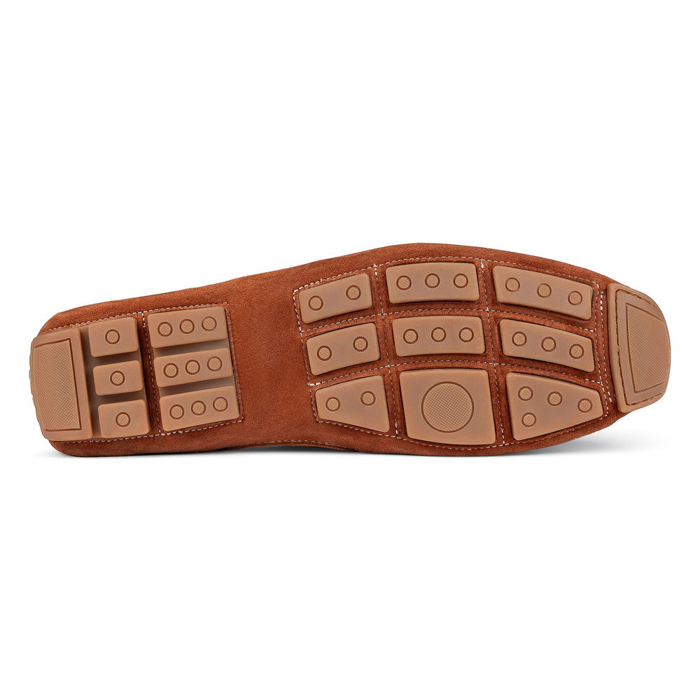 DACIO DRIVER | Donald Pliner Men Shoes Cognac Suede