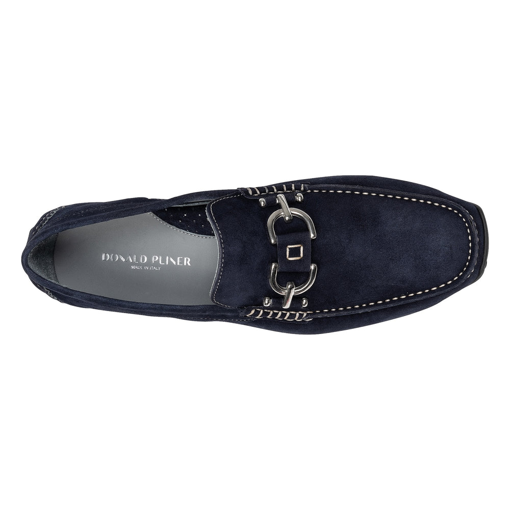 DACIO DRIVER | Donald Pliner Men Shoes Navy Suede