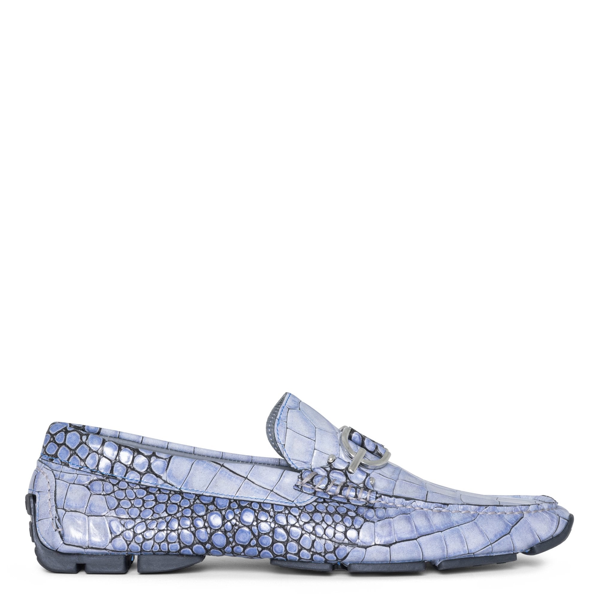 DACIO DRIVER | Donald Pliner Men Shoes Ocean Blue Croco