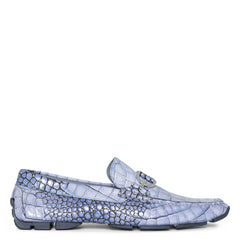 DACIO DRIVER | Donald Pliner Men Shoes Ocean Blue Croco