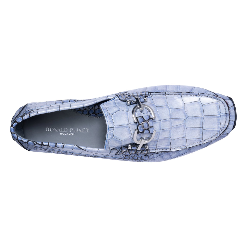 DACIO DRIVER | Donald Pliner Men Shoes Ocean Blue Croco