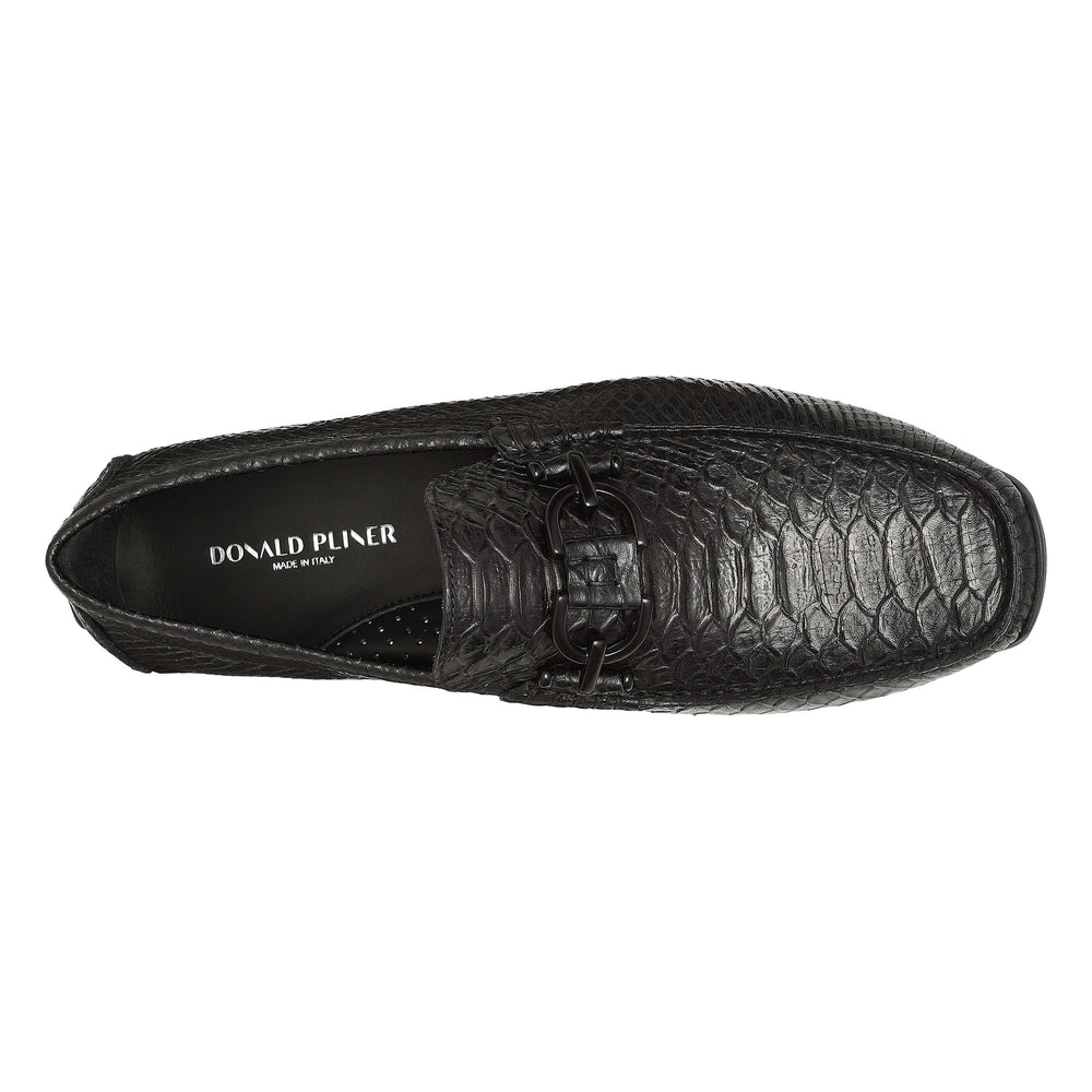 DACIO DRIVER | Donald Pliner Men Shoes Black Snake
