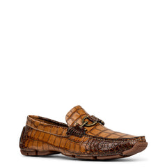 DACIO DRIVER | Donald Pliner Men Shoes Cognac Croco