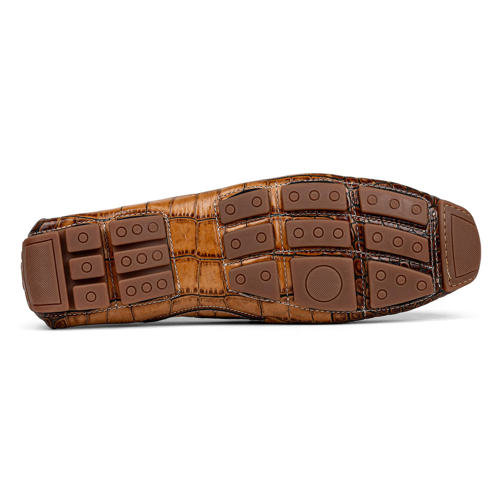 DACIO DRIVER | Donald Pliner Men Shoes Cognac Croco