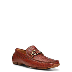 DACIO DRIVER | Donald Pliner Men Shoes Cognac Snake