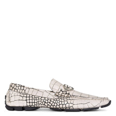 DACIO DRIVER | Donald Pliner Men Shoes Grey Croco
