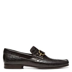 DACIO | Donald Pliner Men Shoes Dark Brown Croco
