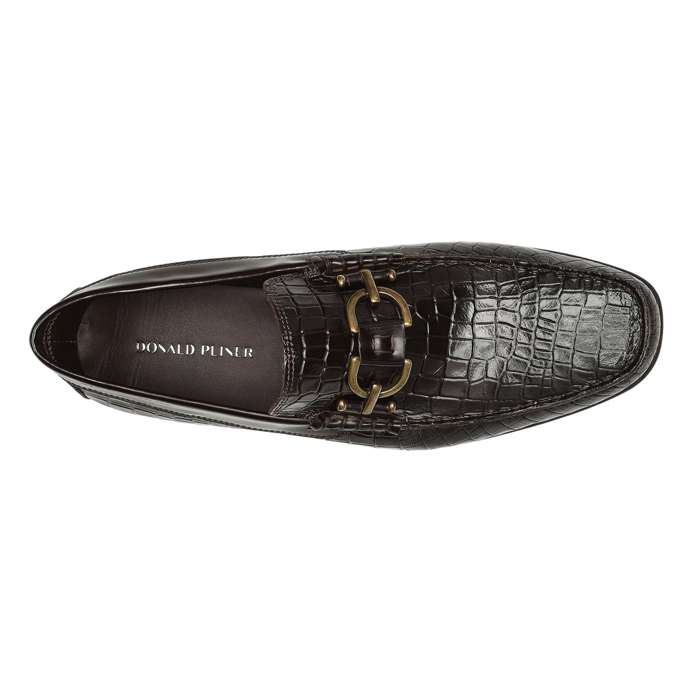 DACIO | Donald Pliner Men Shoes Dark Brown Croco