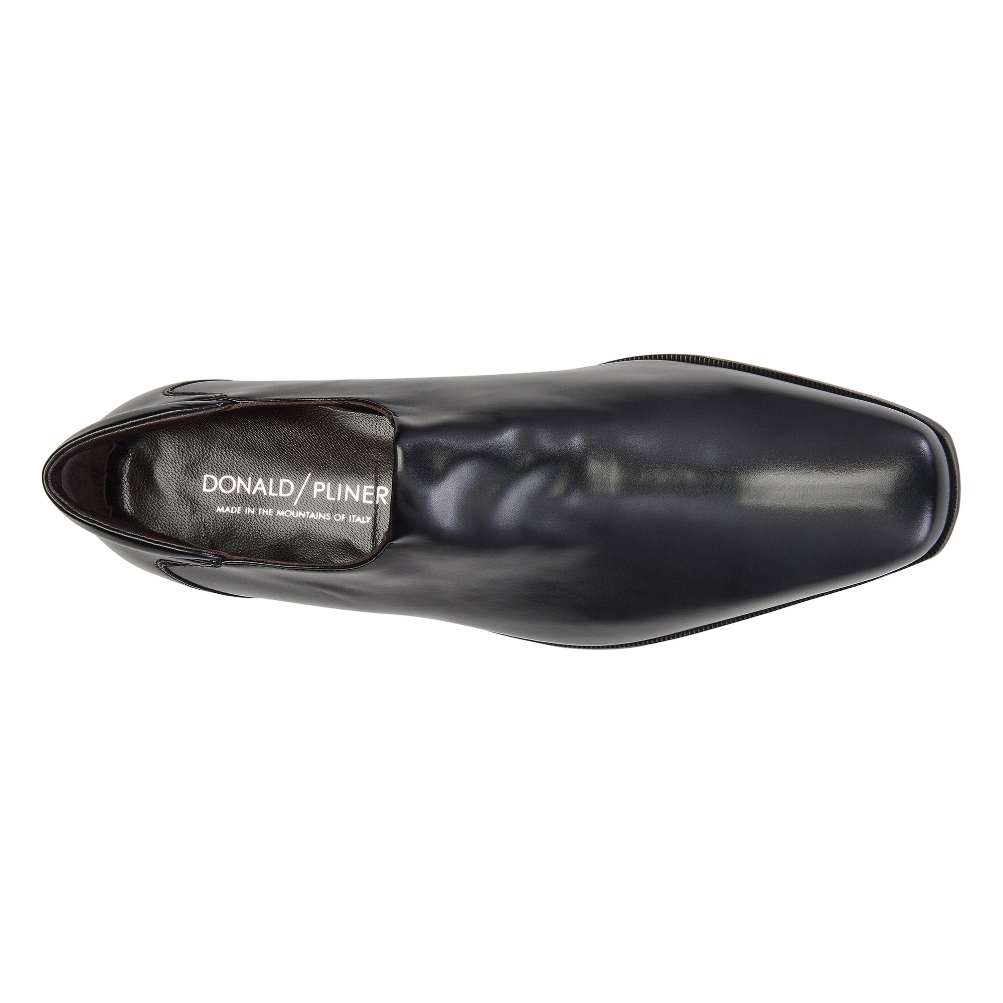 REX | Donald Pliner Men Shoes Black Stretch Nappa